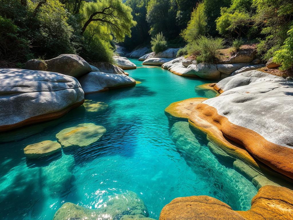 Natuerliche-Badegumpe-im-Fango-Tal-auf-Korsika-mit-kristallklarem-Wasser Top 10 Mittelmeerinseln für deinen Urlaub
